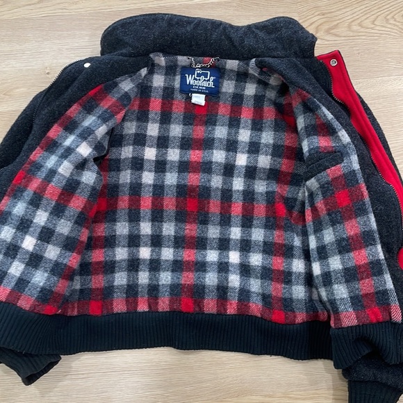 Vintage Woolrich plaid wool bomber jacket - Picture 5 of 11